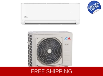 C&H 6K-Btu 23 SEER Mini Split 115v Heating & Cooling (-13°F) - Advanced HVAC (R410a)